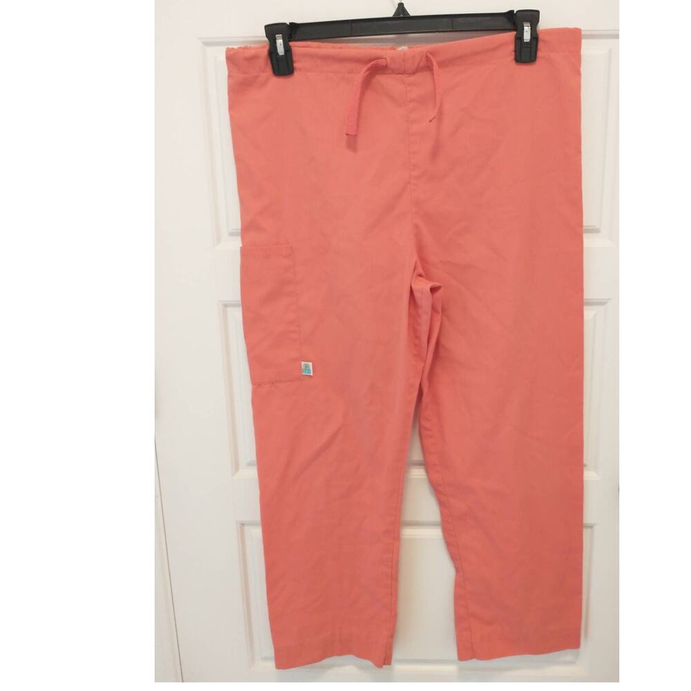Uniform Advantage Happy Scrubs Scrub Pants. Women's XS. Coral.